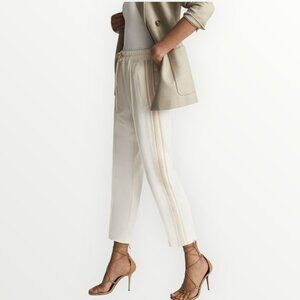 Reiss Tre Taper Side Stripe Pull On Trousers